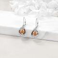 wholesale Sterling Silver Moonstone Leverback Teardrop Dangle Earrings for Women-0-14