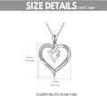 wholesale 14K Gold Crystal Heart Pendant Necklace - Eternal Love for Women (Length: Adjustable)-0-2