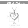 wholesale 14K Gold Crystal Heart Pendant Necklace - Eternal Love for Women (Length: Adjustable)-0-2