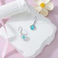 wholesale 925 Sterling Silver Teardrop White Opal Dangle Earrings for Women-0-10