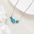 wholesale 925 Sterling Silver & Natural Turquoise Beaded Necklace for Women - Mother's Day Gift-0-1