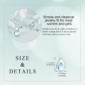 wholesale 925 Sterling Silver Moonstone Teardrop Stud Earrings for Women Gift Ideas-0-4