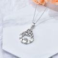 wholesale 925 Sterling Silver Celtic Knot Claddagh Heart Pendant Necklace-0-5