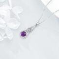 wholesale Sterling Silver Celtic Knot Necklace Irish Pendant Jewelry Gift for Women-0-2