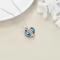 TOUPOP Sterling Silver Crystal Elephant Necklace Mother Daughter Gift-0-4