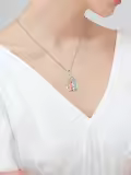 TOUPOP Sterling Silver Crystal Dragonfly Butterfly Necklace Gift for Women-0-1