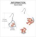 wholesale 925 Sterling Silver Heart Animal Earrings - Goat Design for Women Girls s-0-3
