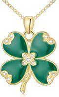 wholesale 925 Sterling Silver Four-Leaf Clover Pendant Necklace - Irish Luck Symbol Jewelry for St Patrick's Day-0-0