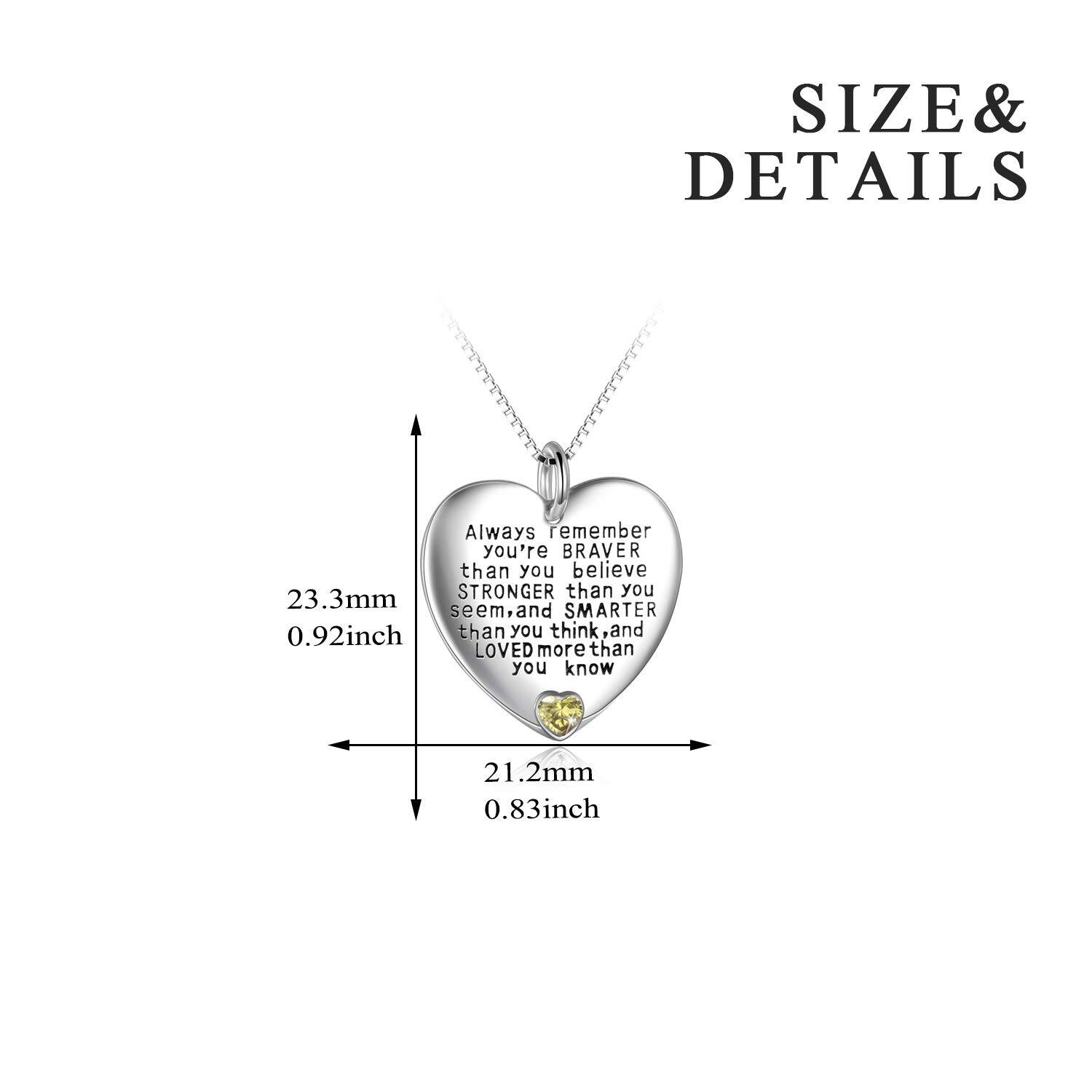 Motivational Jewelry Heart Necklace Wholesale