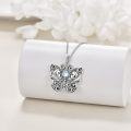 wholesale 925 Sterling Silver Skull & Moonstone Butterfly Pendant Necklace for Women-0-1