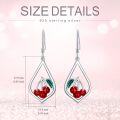 wholesale 925 Sterling Silver Butterfly & Flower Teardrop Dangle Earrings for Women Mom Gift Leverback Jewelry-0-3