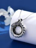 wholesale S925 Sterling Silver Necklace For Men Dragon/cross/st Christopher Jewelry Gifts For Women Her -0-2