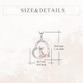 wholesale 925 Sterling Silver Chihuahua Dog Heart-Shaped Pendant Necklace for Women-0-3