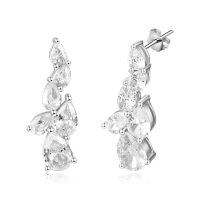 wholesale 925 Sterling Silver Birthstone Teardrop Dangle Earrings for Women-04 Apr