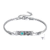 wholesale 925 Sterling Silver Bracelet Wholesale With Turquoise Charm-Dragonfly Urn Bracelet