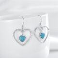wholesale Sterling Silver Turquoise Dangle Earrings Boho Victorian Jewelry Gifts-0-8