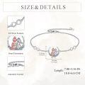 wholesale 925 Sterling Silver Bracelet Wholesale With Moon And Couple Charm-0-3