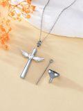 wholesale Sterling Silver Birthstone Infinity Dog Angle Cross Turtle Tree of Life Urn Necklace for Women s Ashes Wings Cremation Jewelry Heart Pendant-0-4