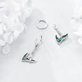 wholesale 925 Sterling Silver Opal Axe Drop Dangle Earrings Norse Viking s for Women-0-3