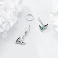 wholesale 925 Sterling Silver Opal Axe Drop Dangle Earrings Norse Viking s for Women-0-3
