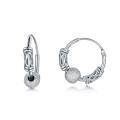 TOUPOP Sterling Silver Crystal Earrings Leverback Dangle Gift For Women-0-0