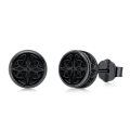 wholesale 925 Sterling Silver Celtic Knot Earrings Wholesale Black Finish-0-0