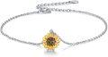 wholesale 925 Sterling Silver Gold Plated Lotus Flower Charm Anklet for Women-0-0