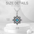 wholesale 925 Sterling Silver Turquoise Star Pendant Necklace for Women Bohemian Style Western s-0-4