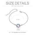 wholesale 925 Sterling Silver Infinity Circle Bracelet Wholesale With Rainbow Charm-0-31