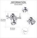 wholesale 925 Sterling Silver Adorable Sloth Pendant Necklace - Unique Gifts for Women & Kids-0-2