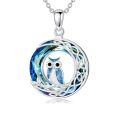 TOUPOP Sterling Silver Crystal Animal Necklace Gift For Women-0-0