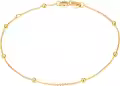 wholesale 14K 18K Gold Real Gold Bead Thin Chain Bracelet Wholesale for Women-0-0