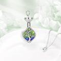 wholesale 925 Sterling Silver Tree of Life Cremation Keepsake Urn Locket for Ashes Memory Pendant Necklace Gifts-0-3