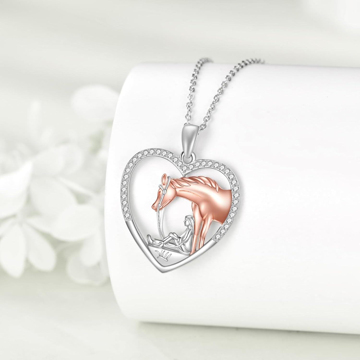 925 Sterling Silver Love You Forever Koala Heart Pendant Necklace for Women-0-5