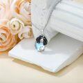 wholesale 925 Sterling Silver Moonstone Dog Pendant Necklace for Women - Memorial s-0-2