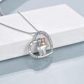 wholesale Silver Love is Always & Forever Necklace for Daughter's Birthday Gifts from Dad & Mom-0-4