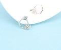 wholesale 925 Sterling Silver Bee Hexagon Stud Earrings Honeycomb  for Her-0-4