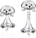 wholesale 925 Sterling Silver Dog Shaped Stud Earrings for Women - Hypoallergenic s-0-0