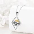 wholesale 925 Sterling Silver Celtic Sun and Mountains Pendant Necklace for Women - Hiking -0-2