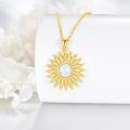 wholesale 925 Sterling Silver Shell Pearl Pendant Necklace with Golden Plating - Elegant  for Her-0-2