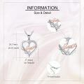wholesale 925 Sterling Silver Sweet 16 Infinity Heart Pendant Necklace for Women-0-2