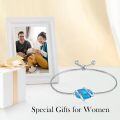 wholesale 925 Sterling Silver Abalone Shell Square Charm Adjustable Bolo Bracelet for Women-0-81