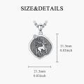 wholesale Sterling Silver Zodiac Constellation Necklace Astrology Pendant-0-37