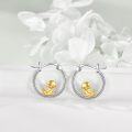 wholesale 925 Sterling Silver Ducky Hoop Earrings - Adorable Gift for Her-0-2