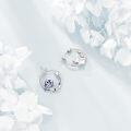 wholesale 925 Sterling Silver Owl Blue Enamel Floral Twist Rope Hoop Earrings For Women-0-4