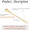 wholesale 14K Gold Hypoallergenic Nickel-Free Jewelry Extender Chain - 0.5/1/1.5/2/3 Inch Lobster Clasp-0-1