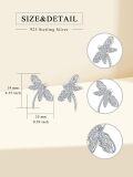 wholesale 925 Sterling Silver Dragonfly Stud Earrings Gothic  for Her-0-1