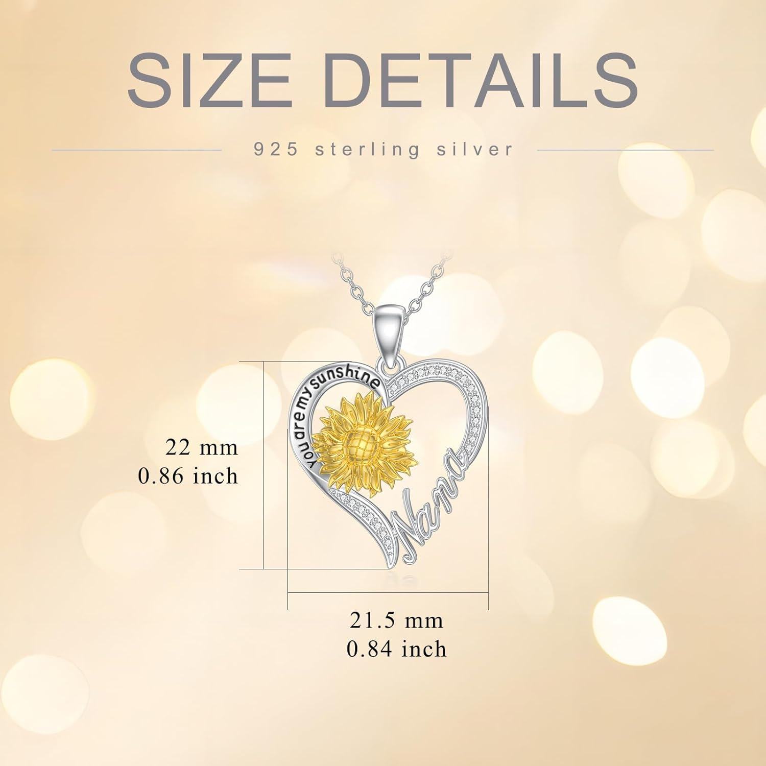Sterling Silver Mother Daughter Sister Nana Jewelry Gift-0-4