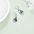 wholesale 925 Sterling Silver Tree of Life Abalone Shell Teardrop Dangle Leverback Earrings for Women Girls Gifts-0-4