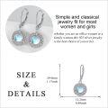 wholesale 925 Sterling Silver Blue Moonstone Celtic Trinity Knot Drop Earrings-0-4